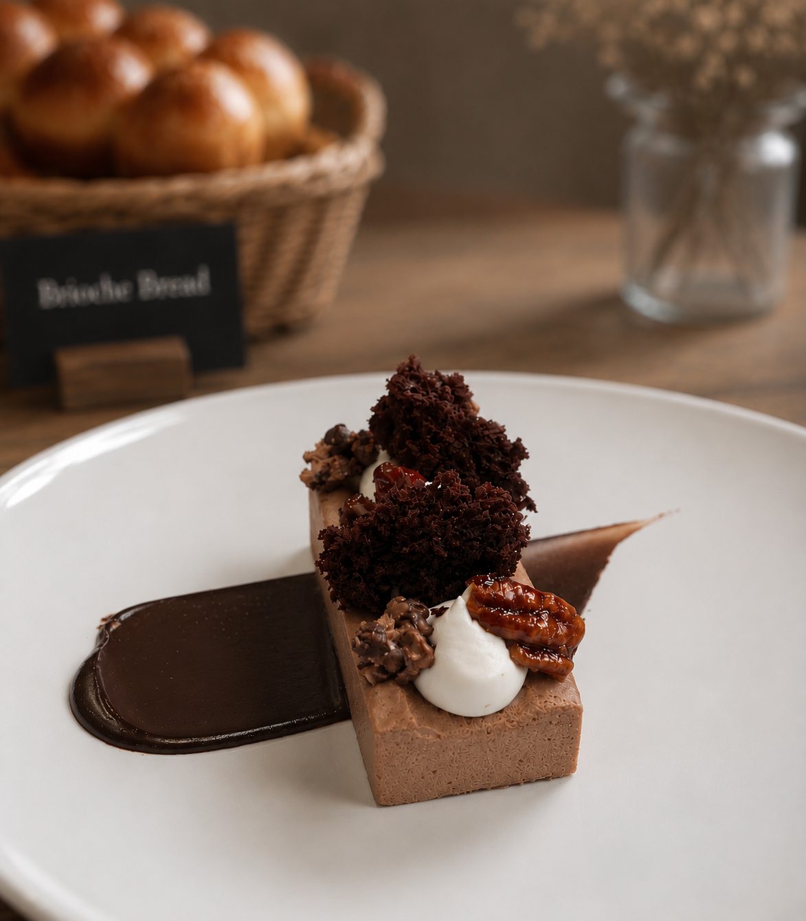 Hand-tempered chocolate work